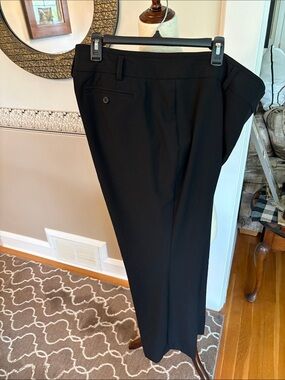 Classic Black Dress Pants size 18 like new Scarf sheer